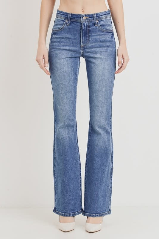 Mid-Rise Flare Jeans (6880653279266)