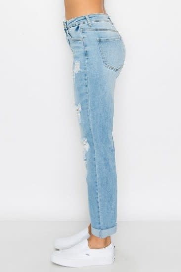 Rolled Cuff Boyfriend Jeans (6880653901858)