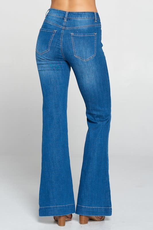 High Waist Flare Jeans (6880646365218)