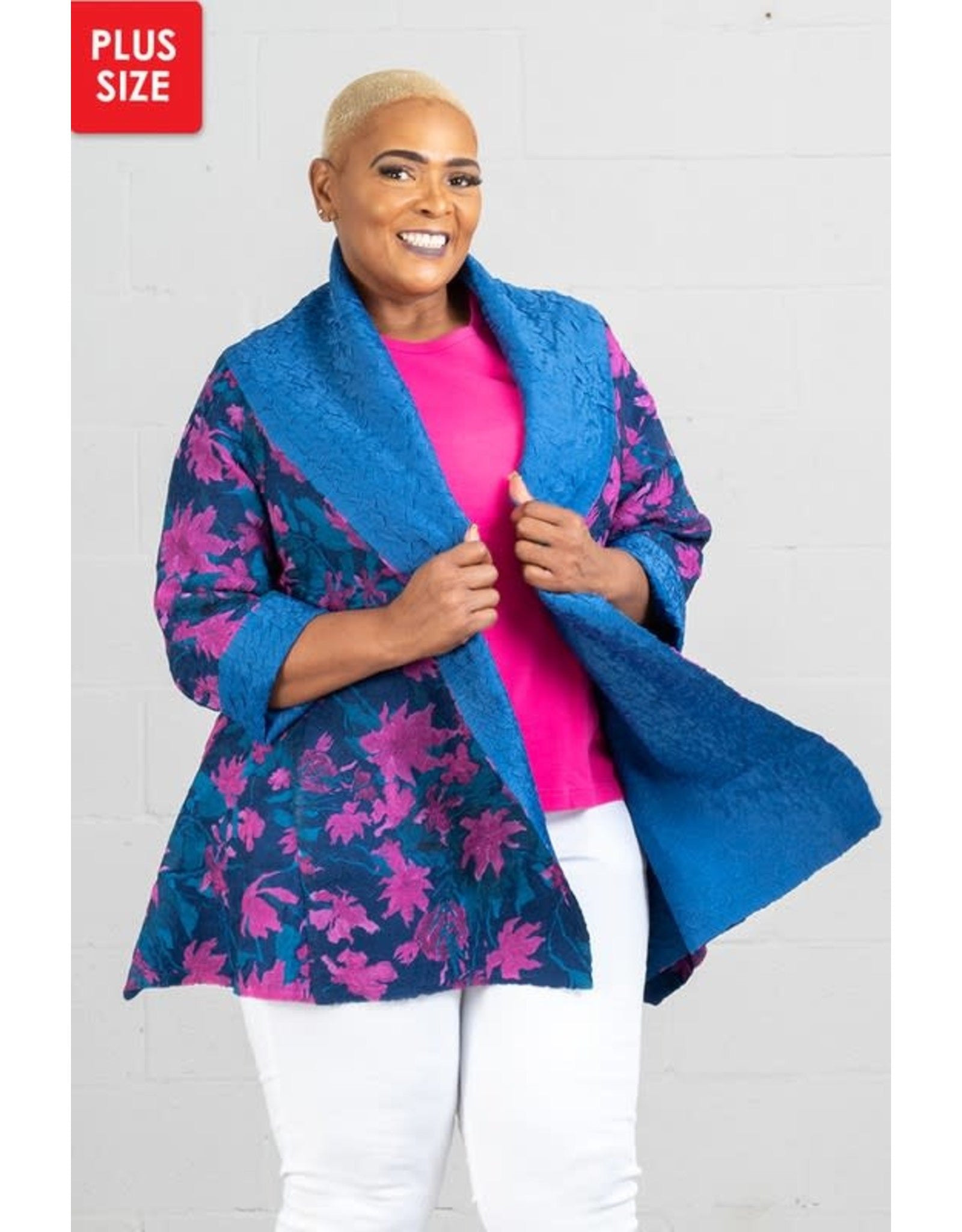 Reversible Crinkle Jacket with Shawl Collar (6879999066146)